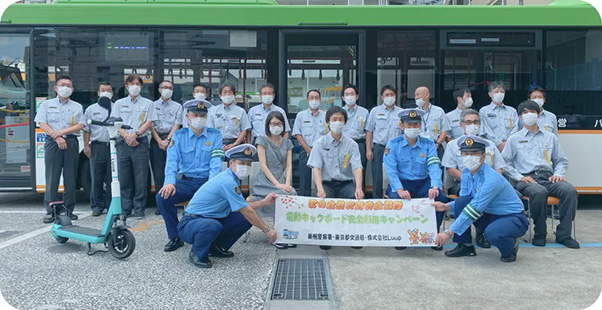 安全運転講習を実施している様子